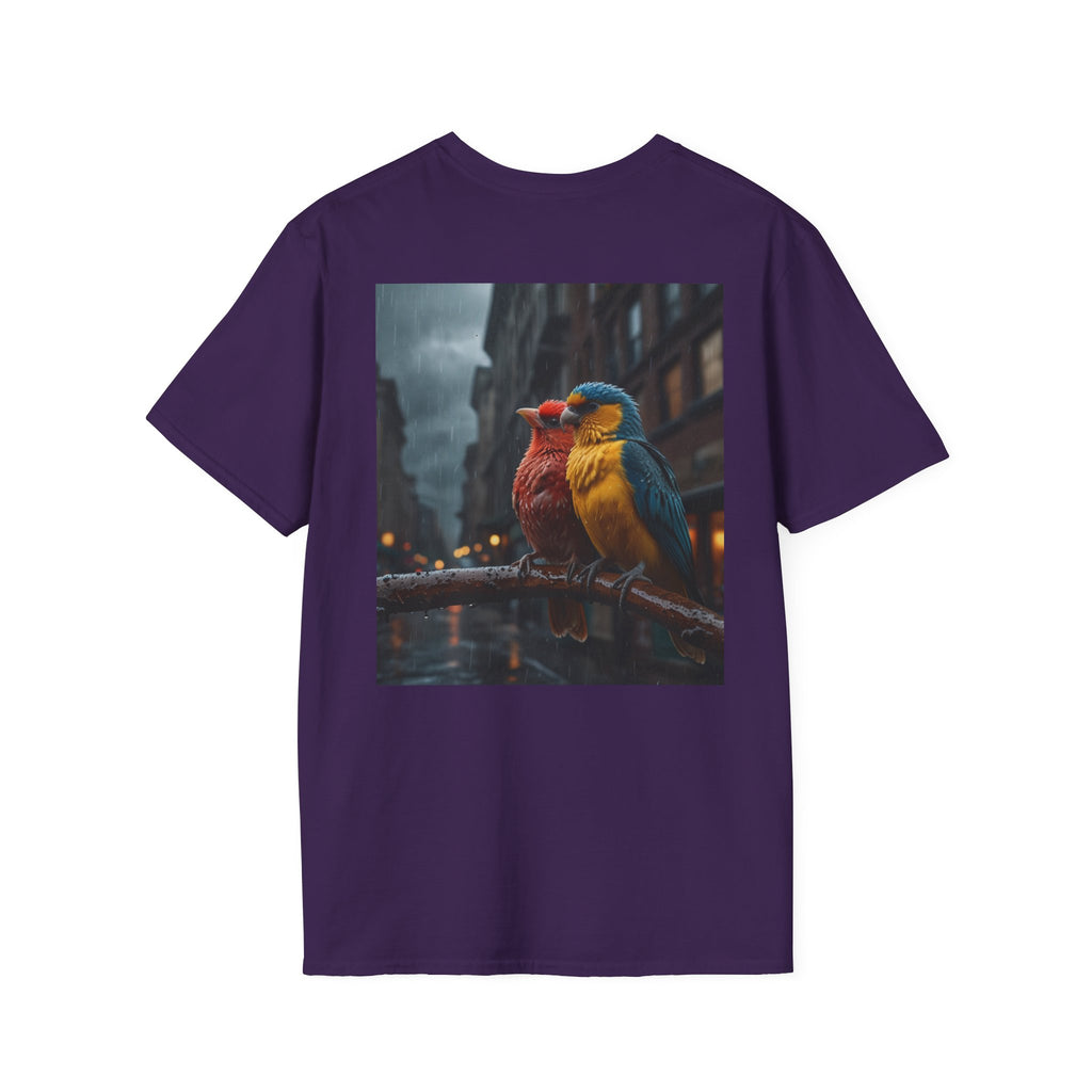 Colorful Parrot Love Tee – Nature Summer Shirt