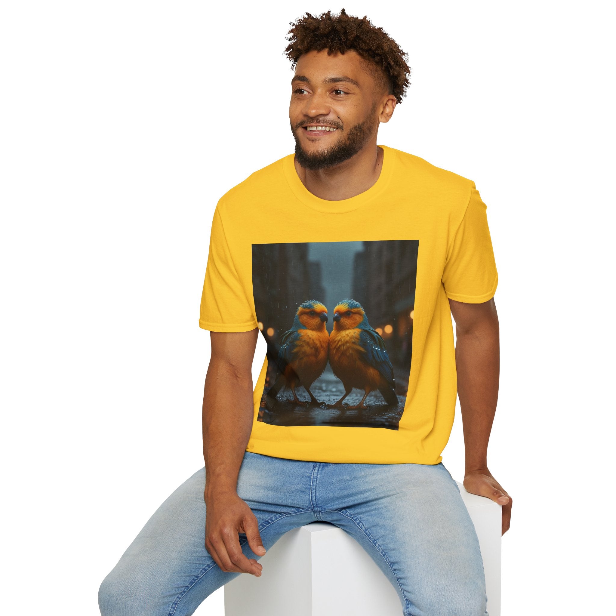 Colorful Parrot Love Tee – Nature Summer Shirt