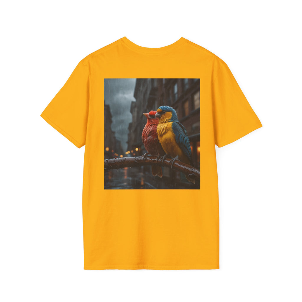 Colorful Parrot Love Tee – Nature Summer Shirt