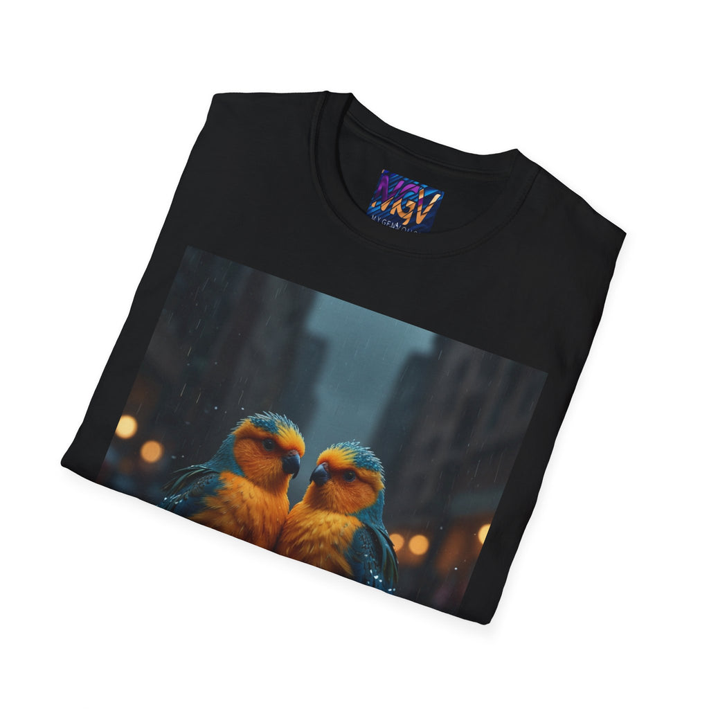 Colorful Parrot Love Tee – Nature Summer Shirt