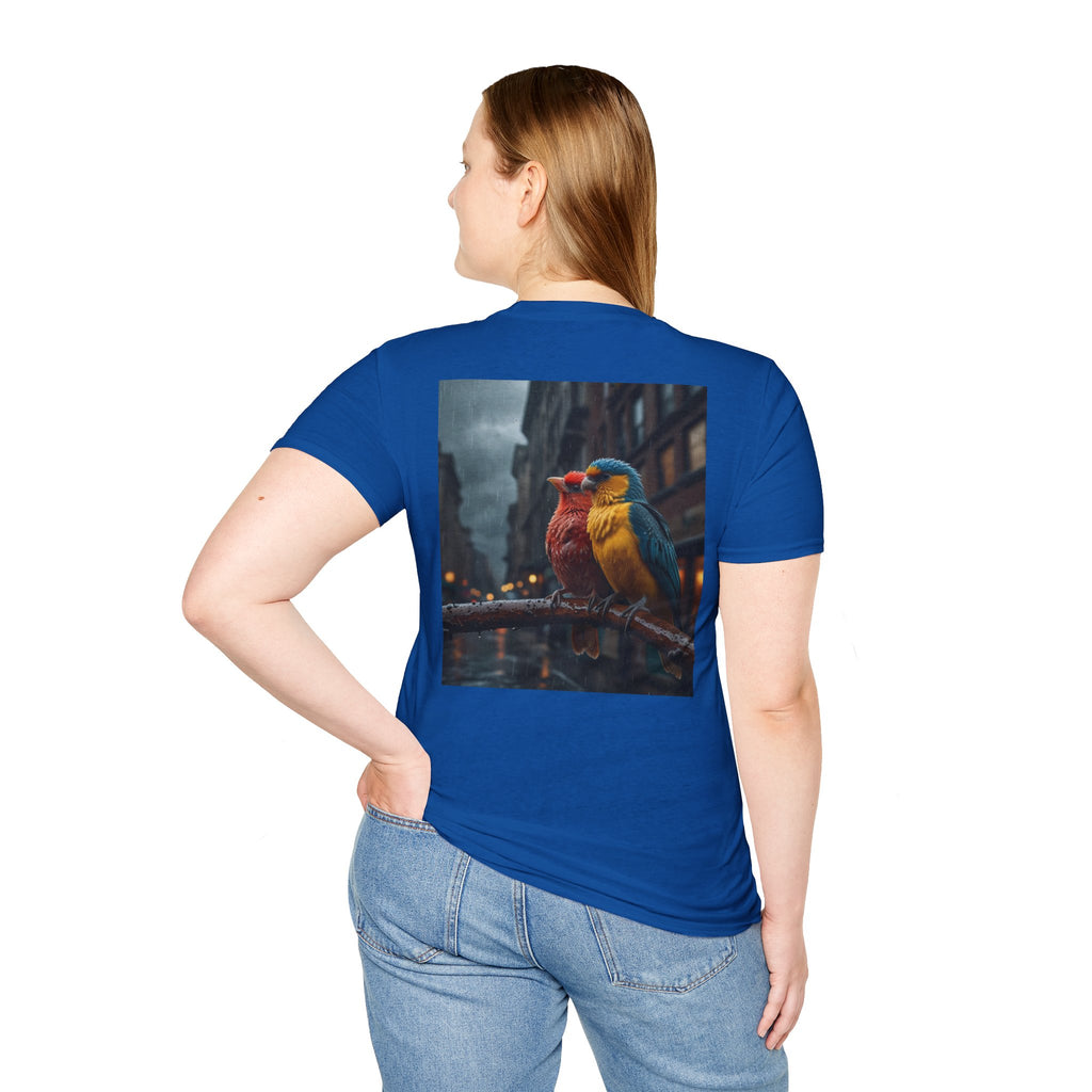 Colorful Parrot Love Tee – Nature Summer Shirt
