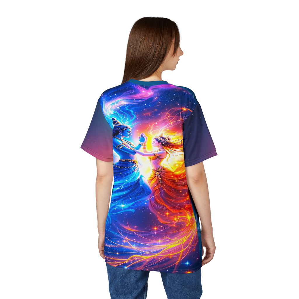 Lord Shiv & Ma Parvati Love Tee – Spiritual Cut & Sew Top