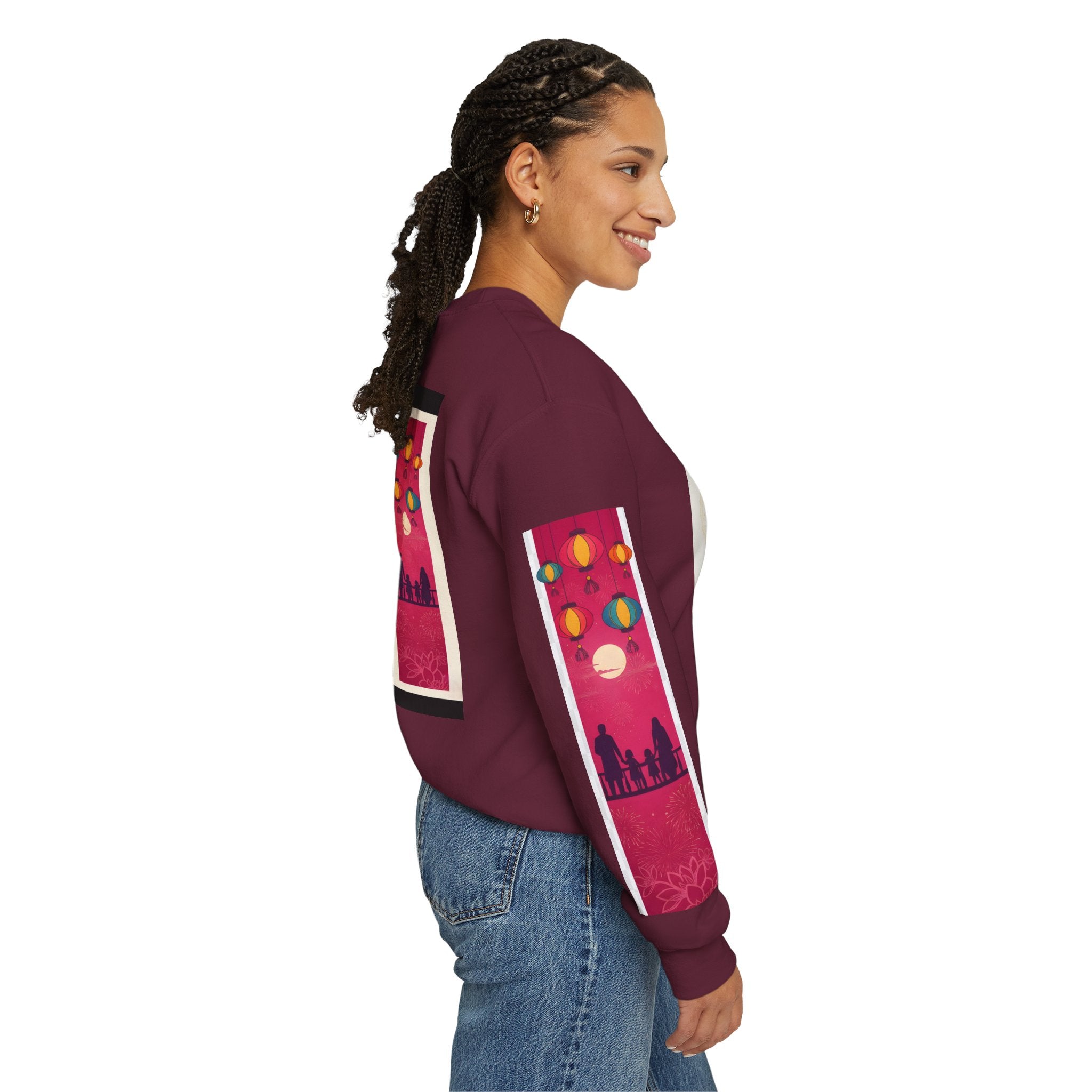 Colorful Festival Sweatshirt - Cozy Diwali Apparel.