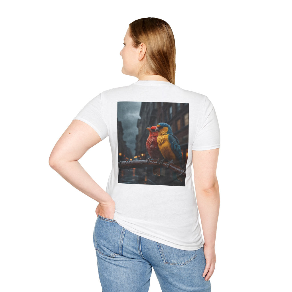 Colorful Parrot Love Tee – Nature Summer Shirt