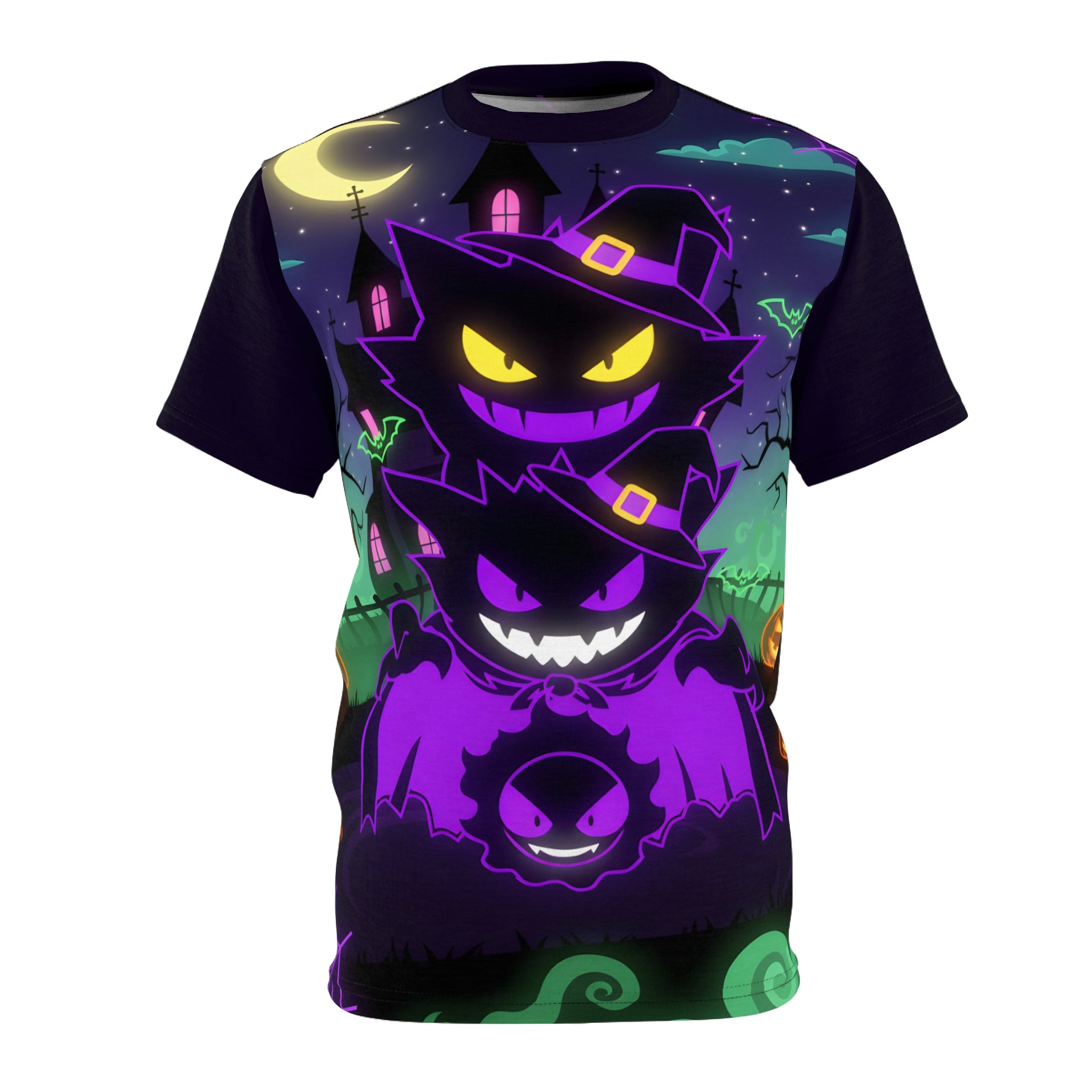 Spooky Halloween Unisex Tee - Ghostly Monster Evolution Design.