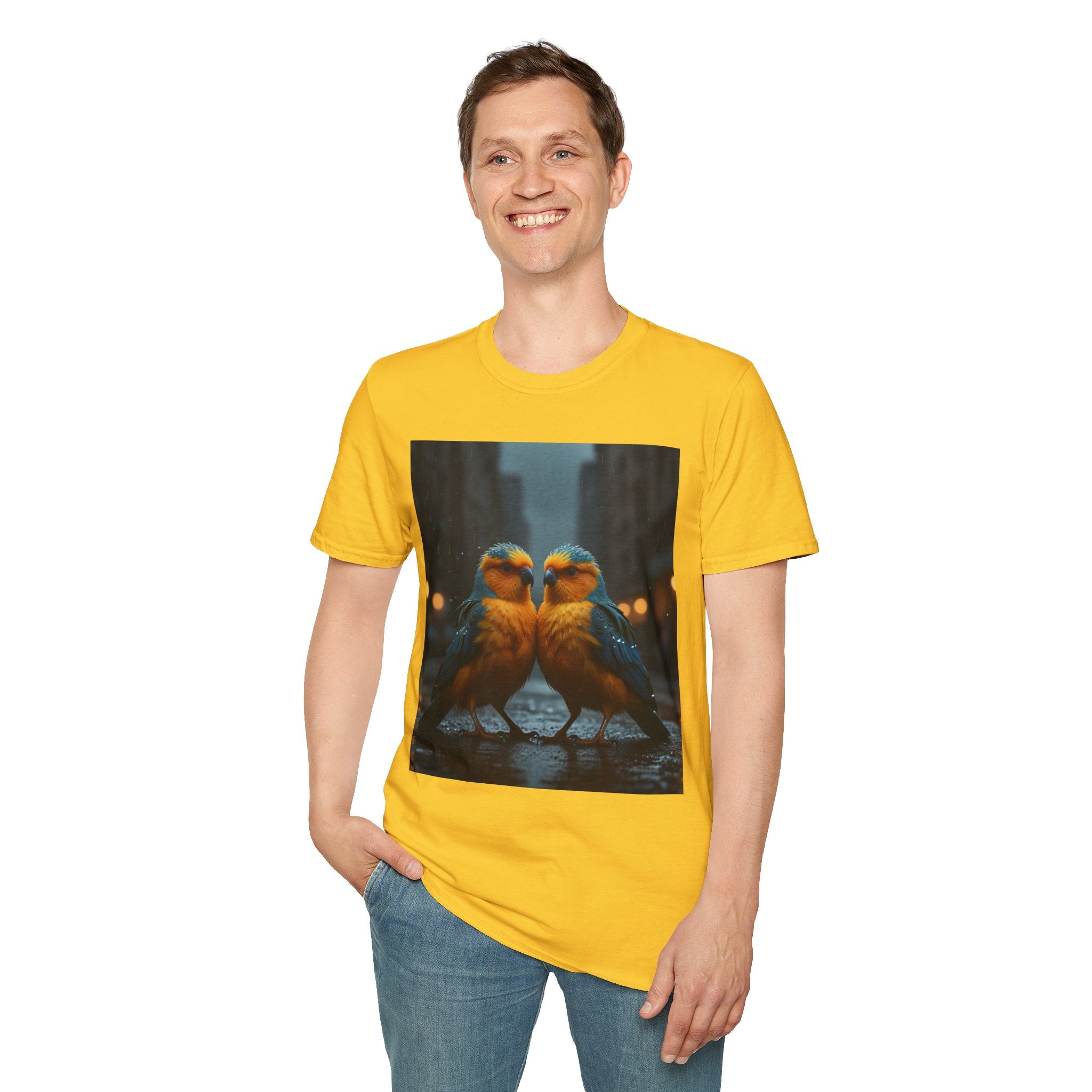 Colorful Parrot Love Tee – Nature Summer Shirt