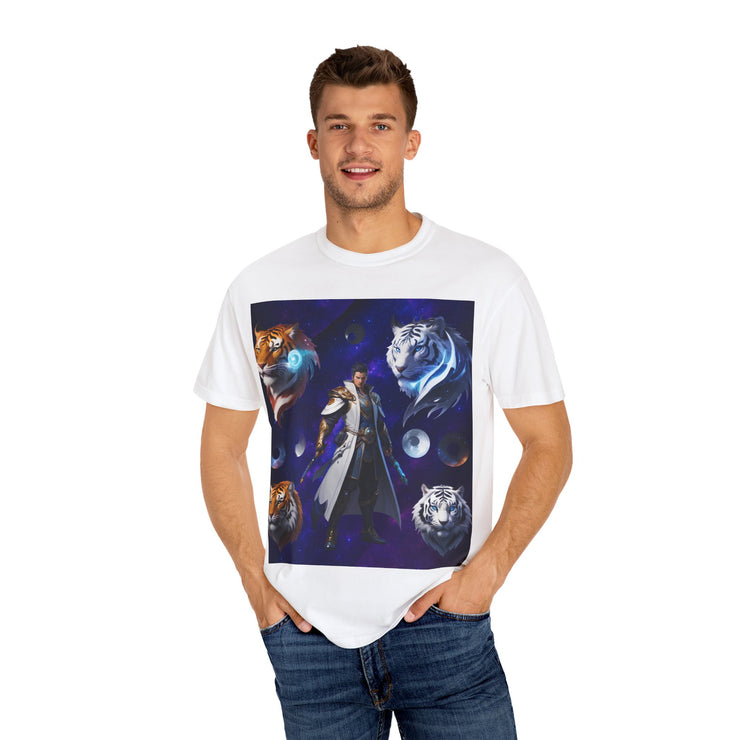 Fantasy-Themed Garment-Dyed Tee – Majestic Creature Shirt