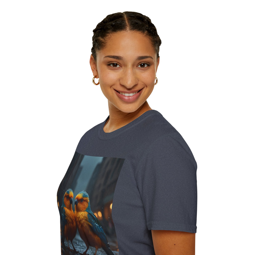 Colorful Parrot Love Tee – Nature Summer Shirt