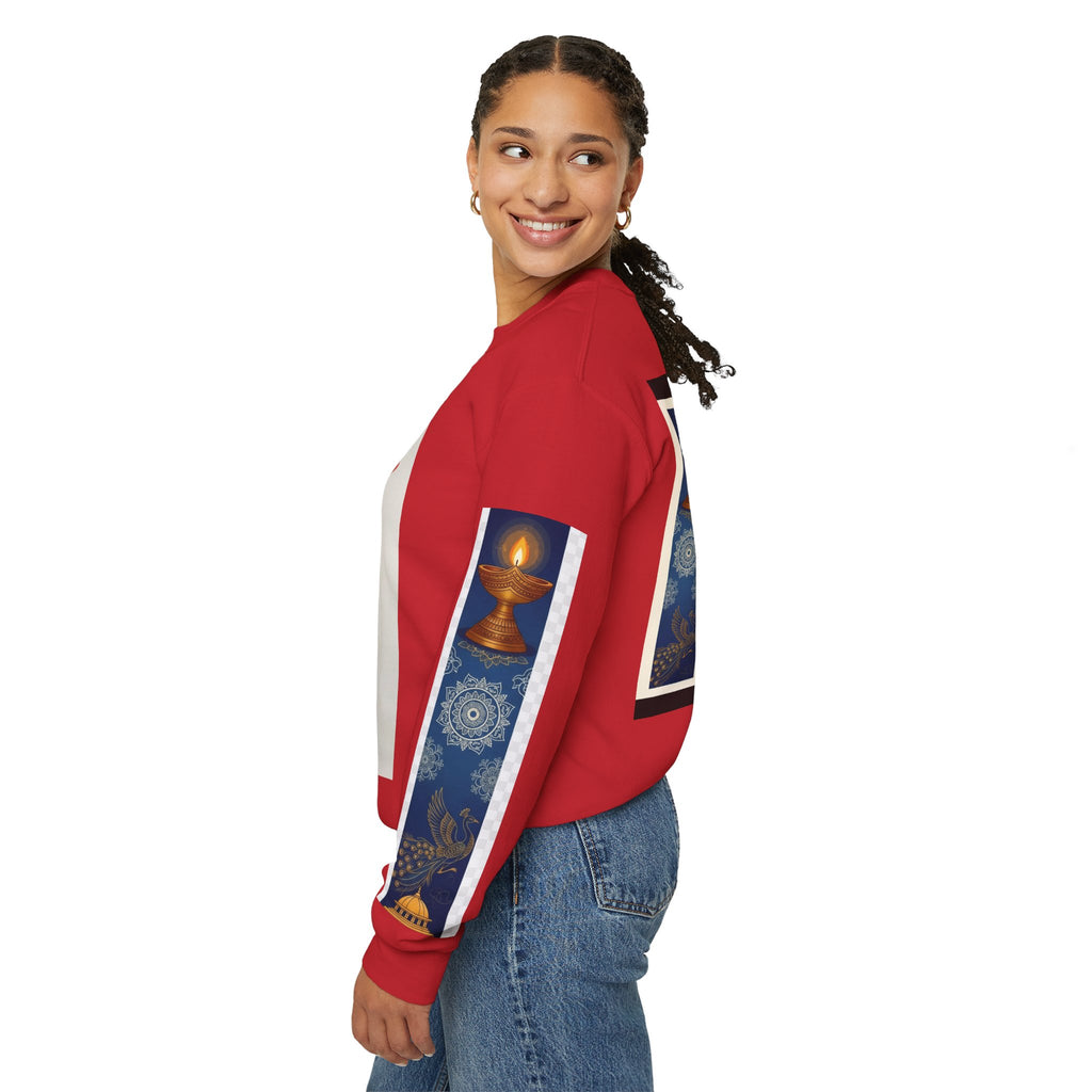 Colorful Festival Sweatshirt - Cozy Diwali Apparel.