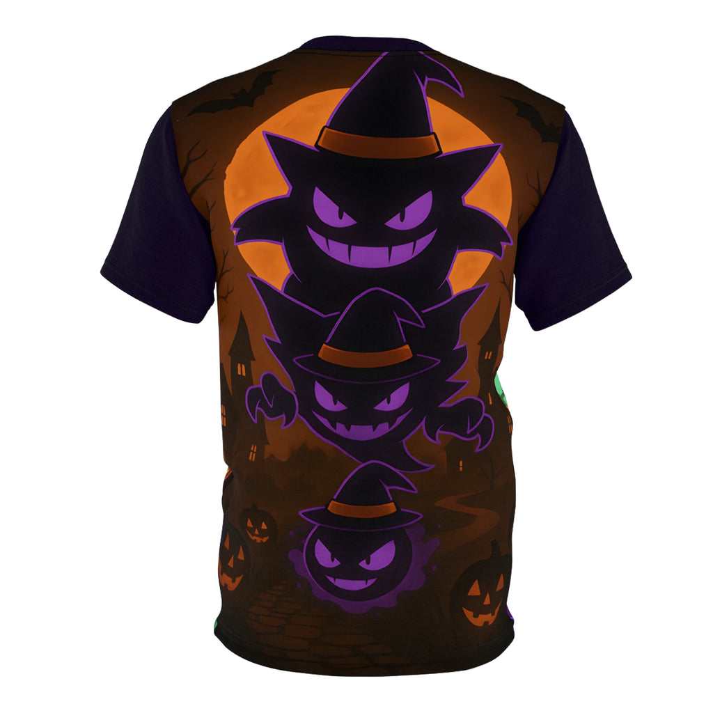 Spooky Halloween Unisex Tee - Ghostly Monster Evolution Design.
