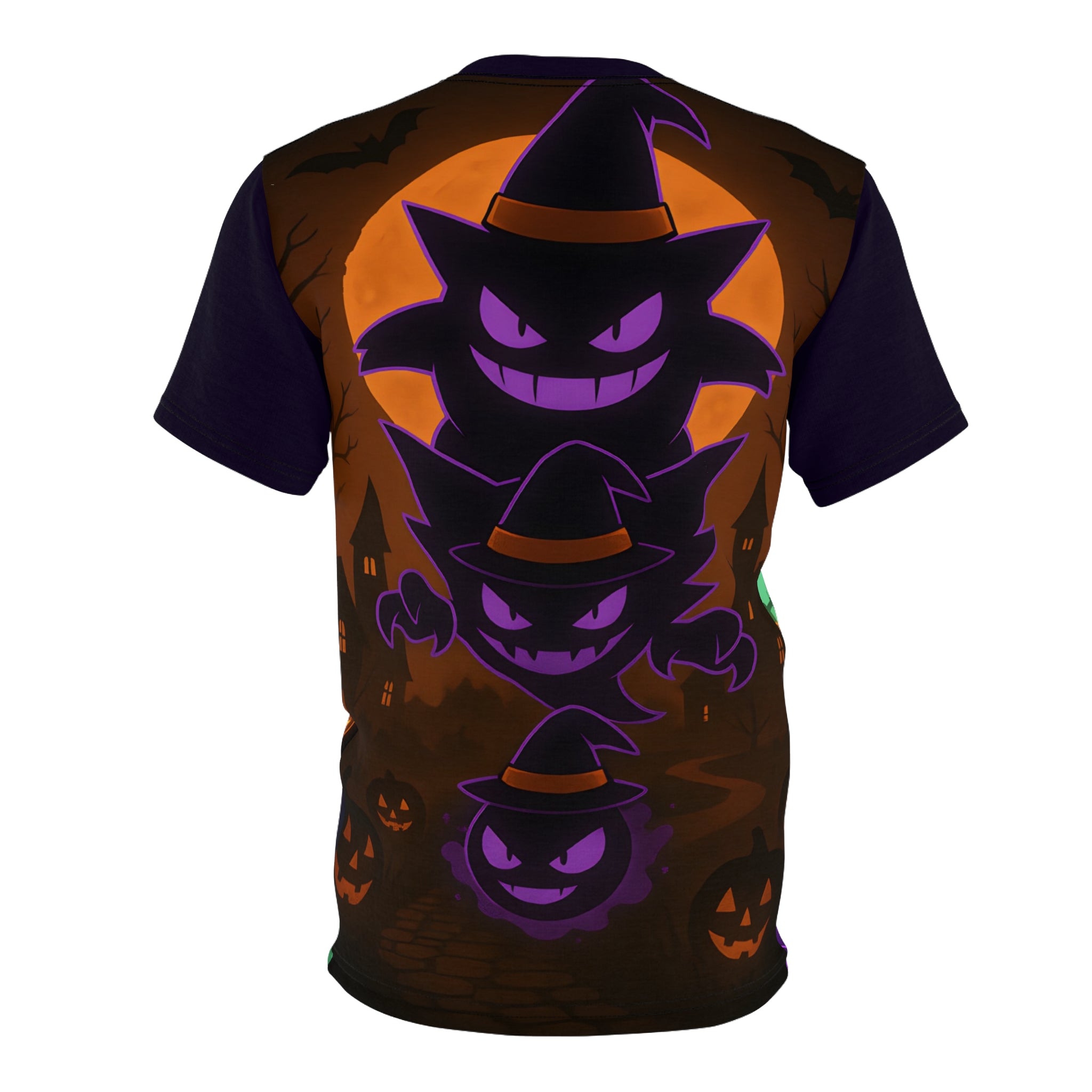 Spooky Halloween Unisex Tee - Ghostly Monster Evolution Design.