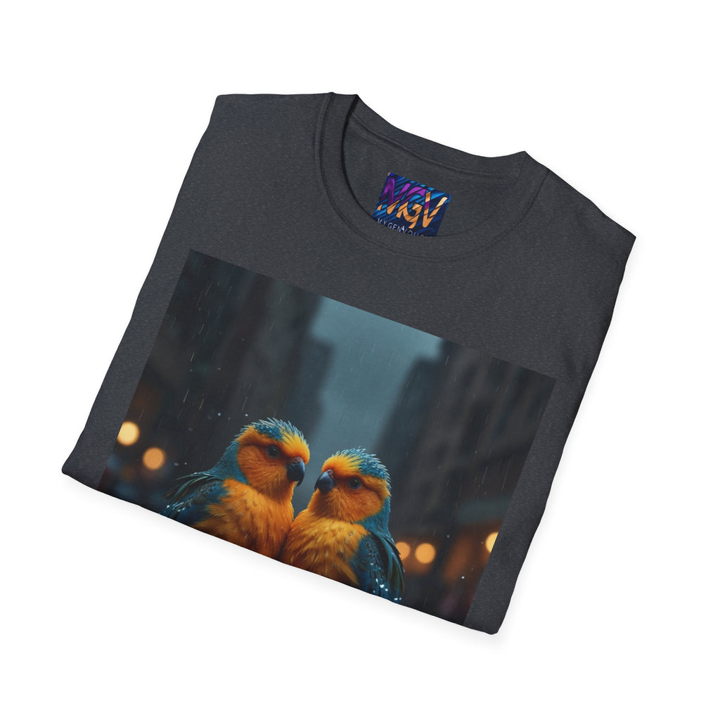 Colorful Parrot Love Tee – Nature Summer Shirt