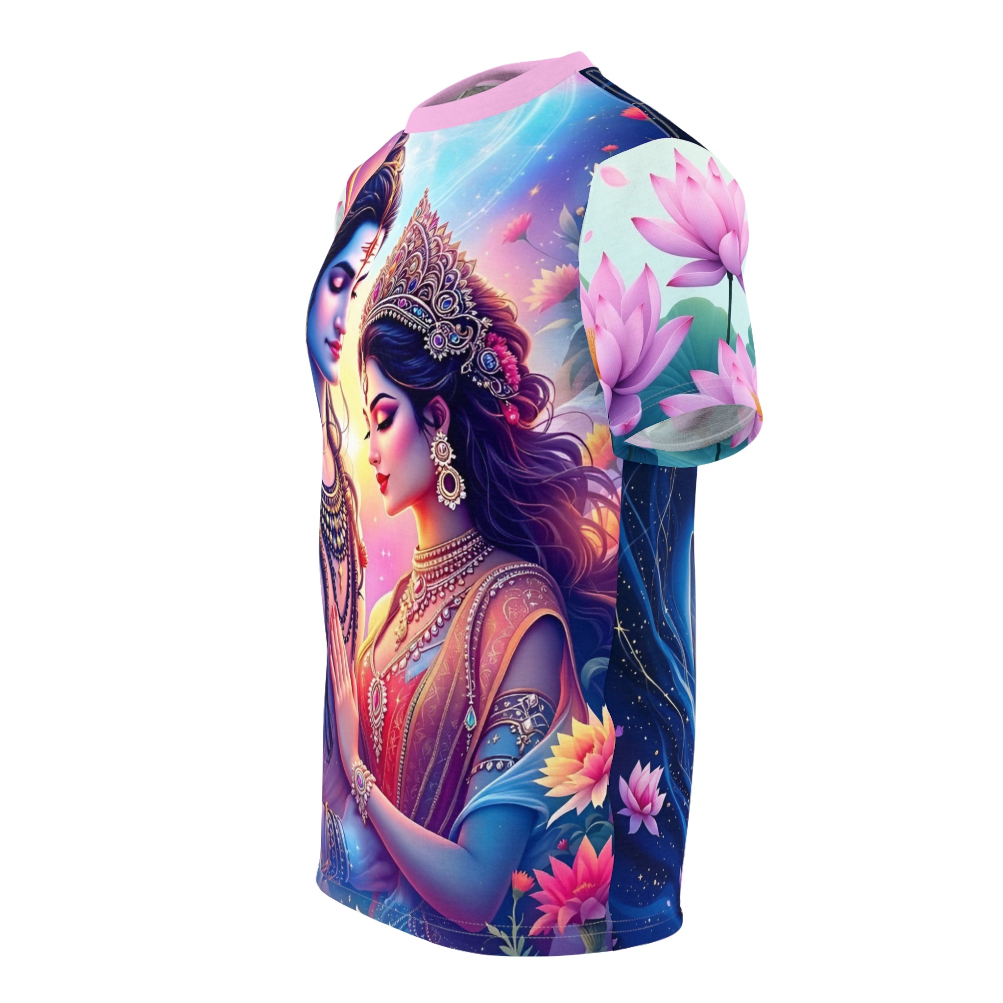 Divine Love Shiv & Parvati Tee – Festival Spiritual Shirt