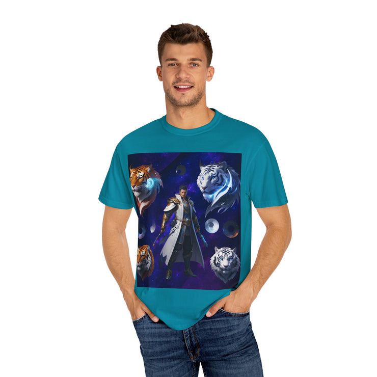 Fantasy-Themed Garment-Dyed Tee – Majestic Creature Shirt