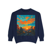 Romantic Sunset Sweatshirt – Cozy Fall Couples Sweater.