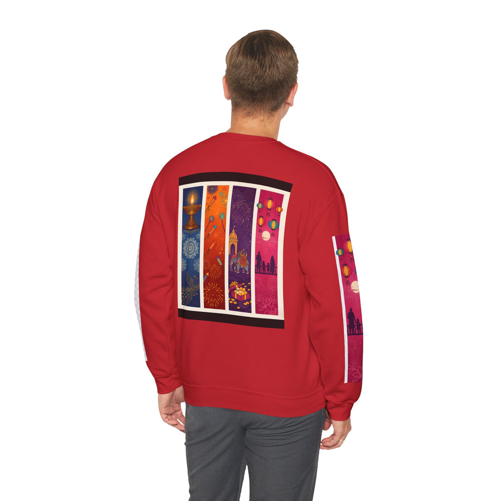 Colorful Festival Sweatshirt - Cozy Diwali Apparel.