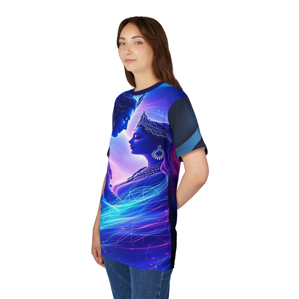 Cosmic Love Shiv & Parvati Tee – Festival Boho Shirt