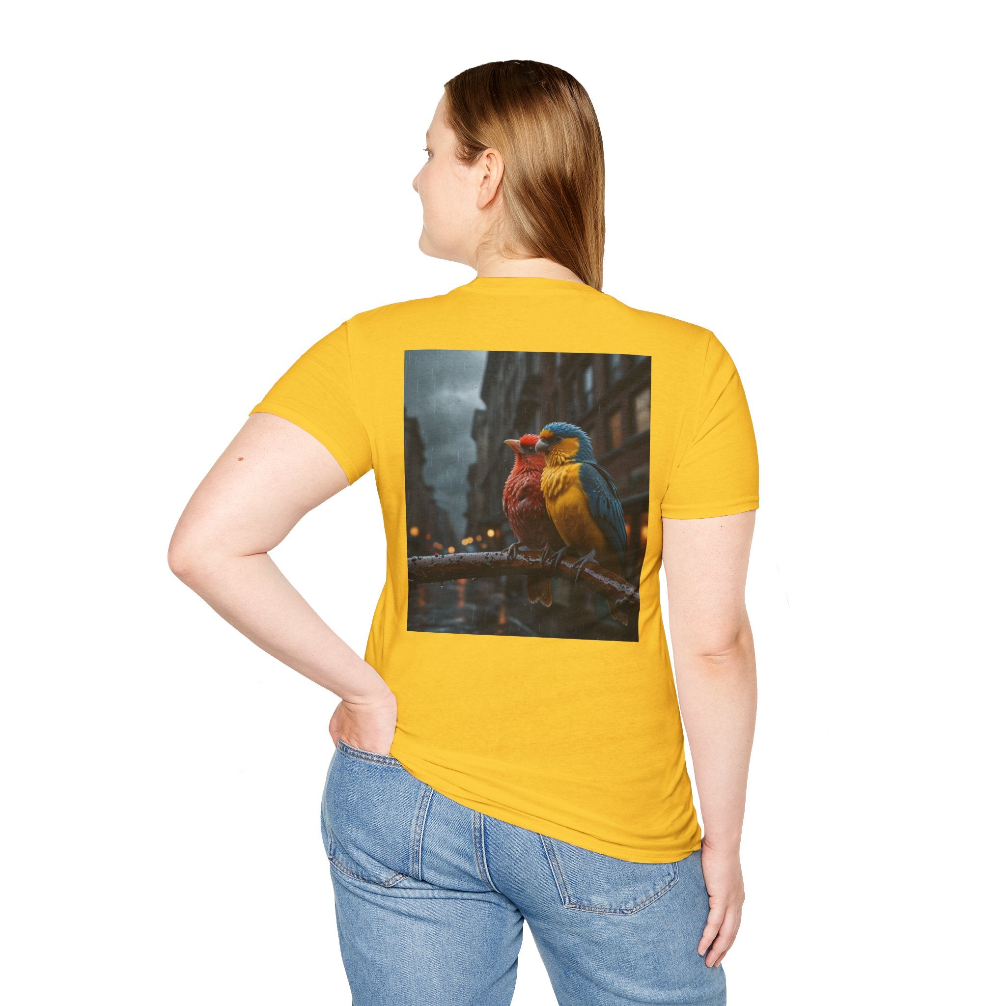 Colorful Parrot Love Tee – Nature Summer Shirt