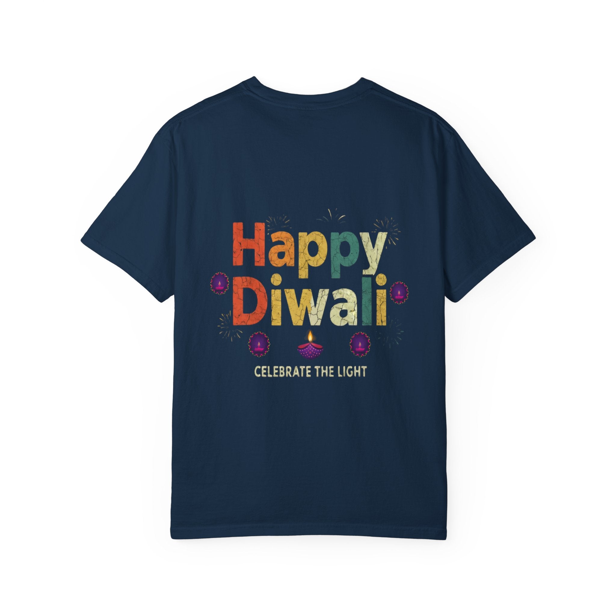 Diwali Celebration T-Shirt | Happy Diwali Unisex Garment-Dyed Tee | Festival Apparel Gift