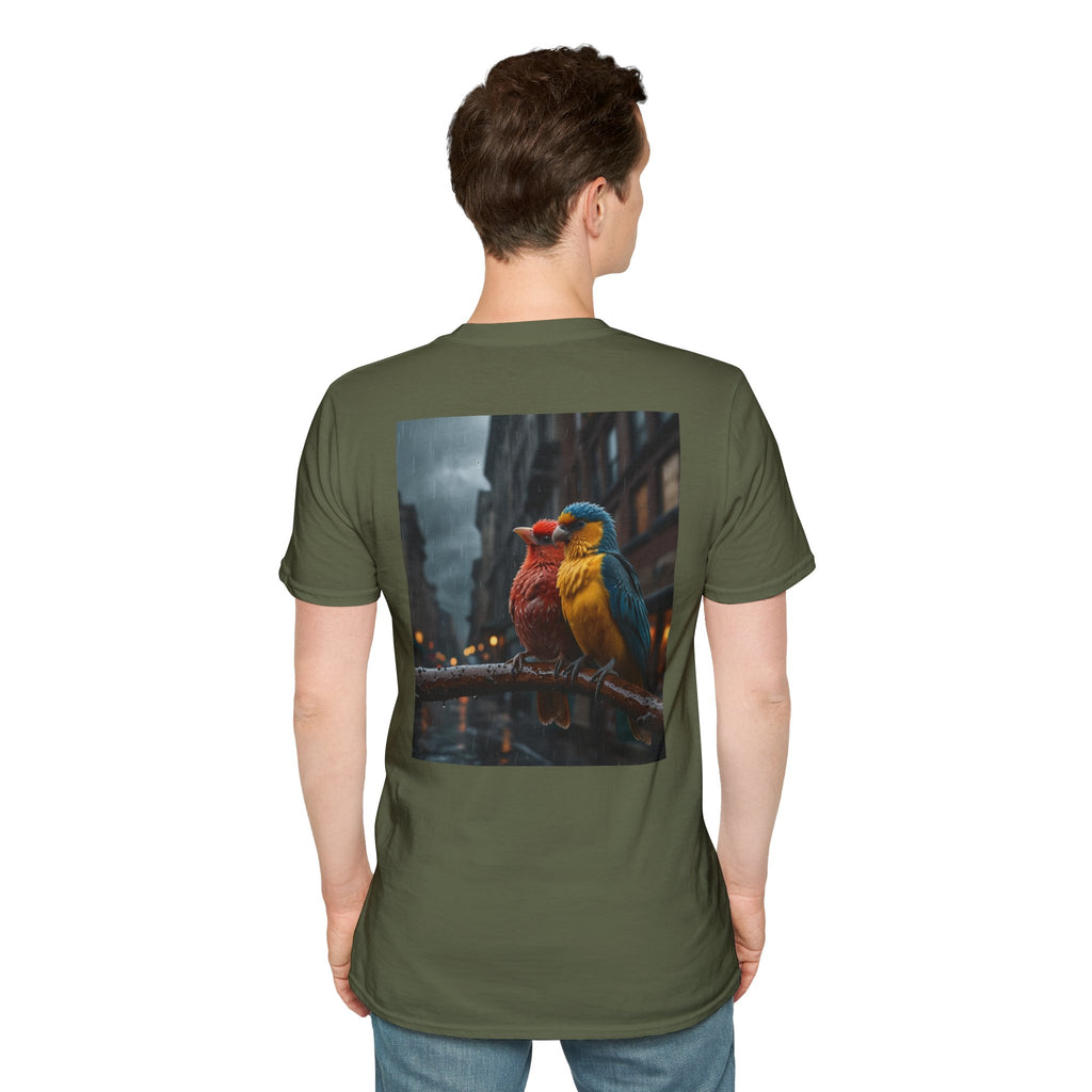 Colorful Parrot Love Tee – Nature Summer Shirt