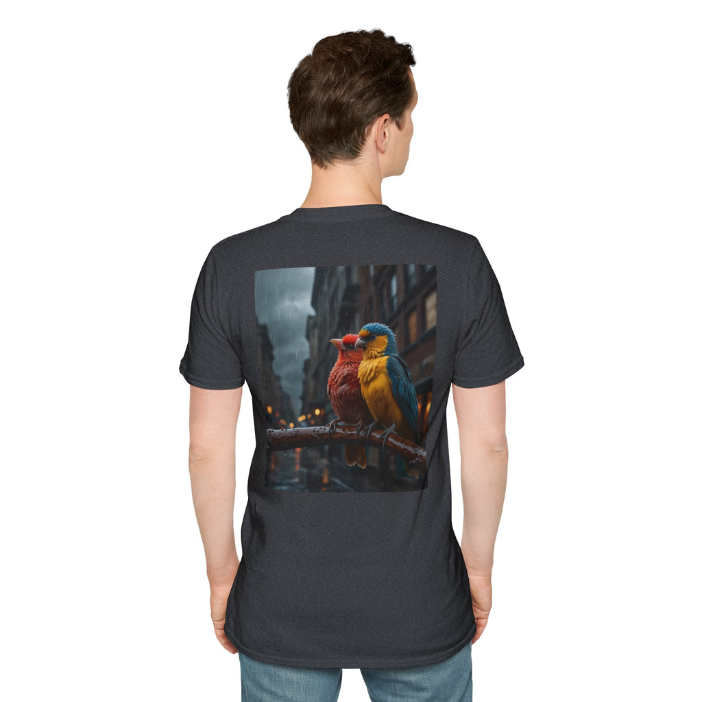 Colorful Parrot Love Tee – Nature Summer Shirt