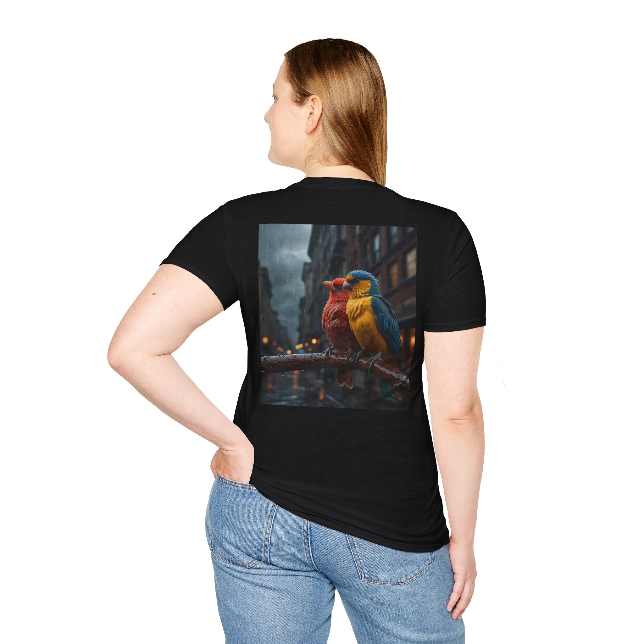 Colorful Parrot Love Tee – Nature Summer Shirt