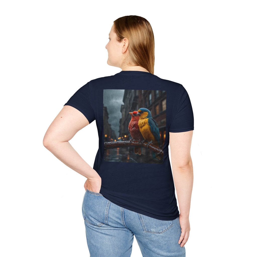 Colorful Parrot Love Tee – Nature Summer Shirt