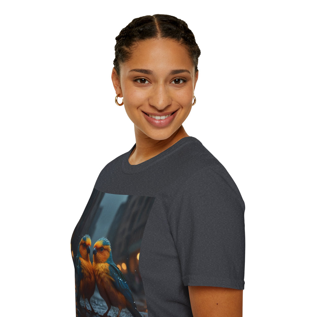 Colorful Parrot Love Tee – Nature Summer Shirt