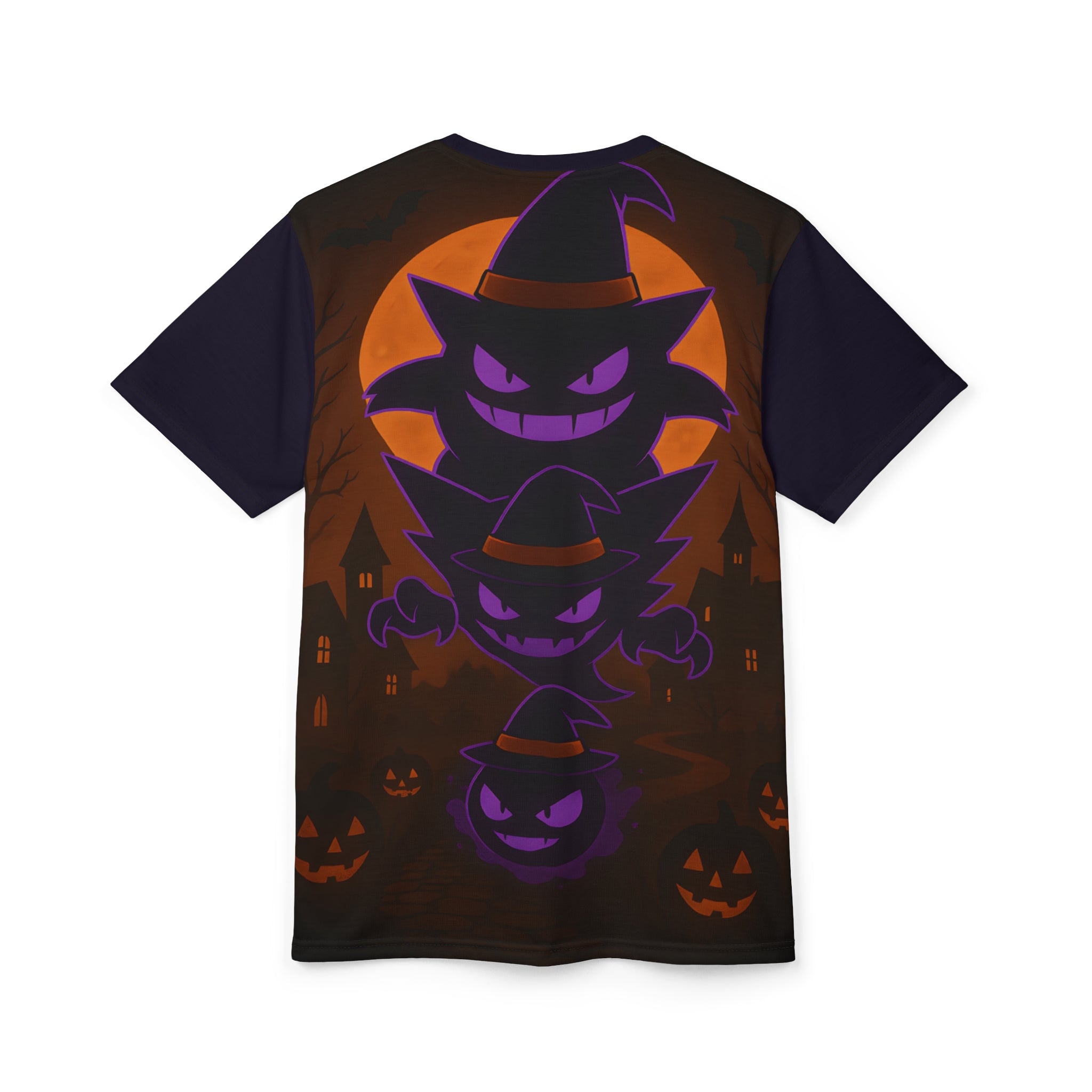 Spooky Halloween Unisex Tee - Ghostly Monster Evolution Design.