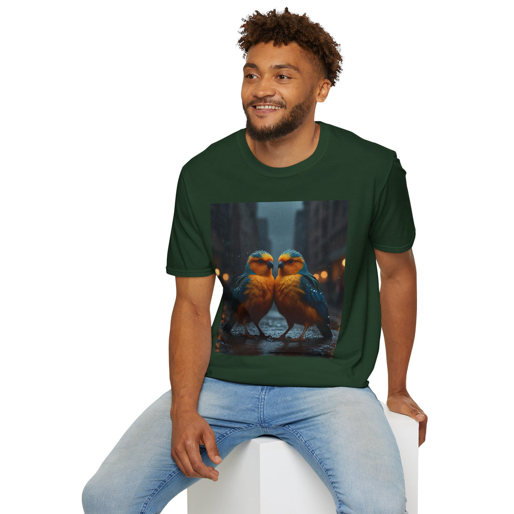 Colorful Parrot Love Tee – Nature Summer Shirt