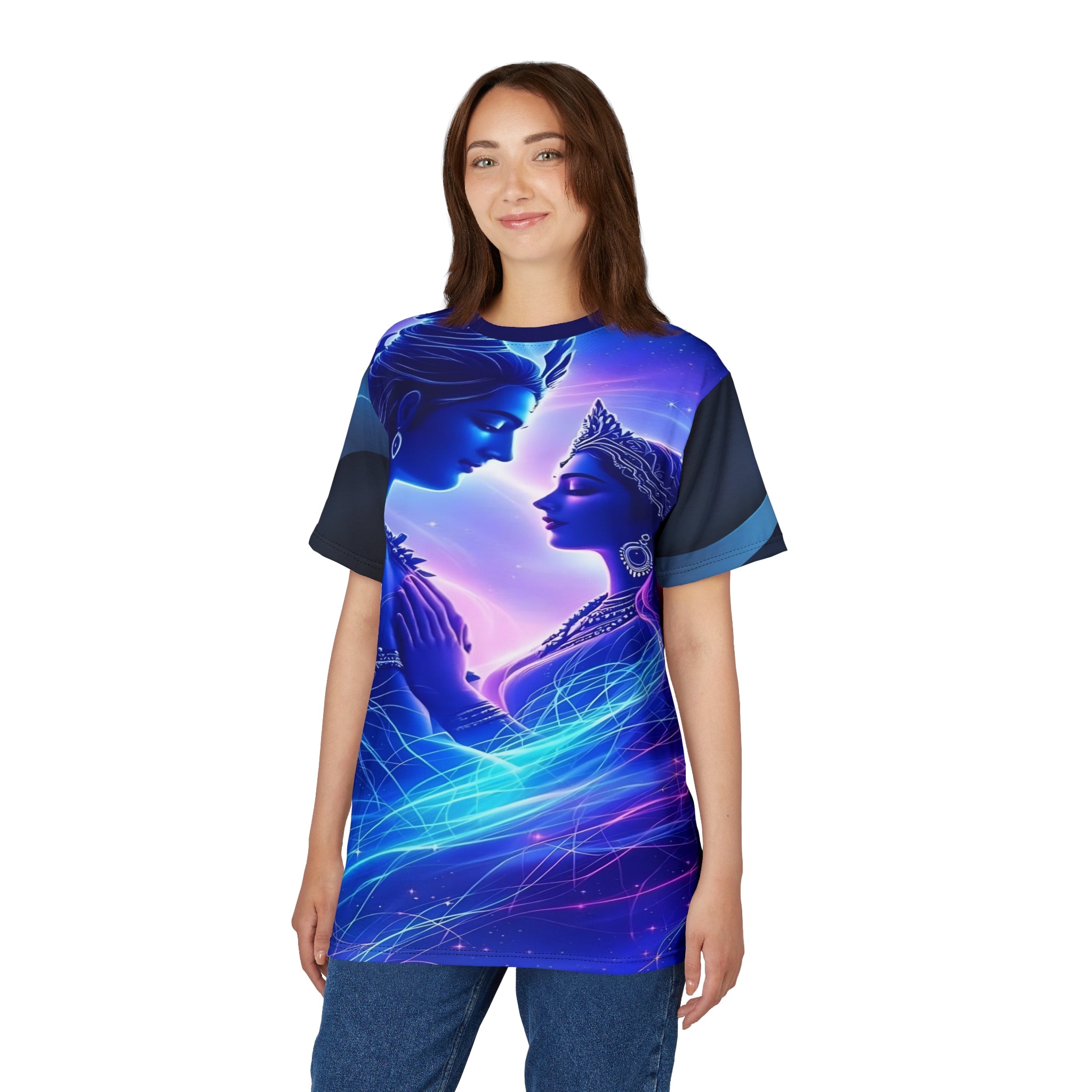 Cosmic Love Shiv & Parvati Tee – Festival Boho Shirt