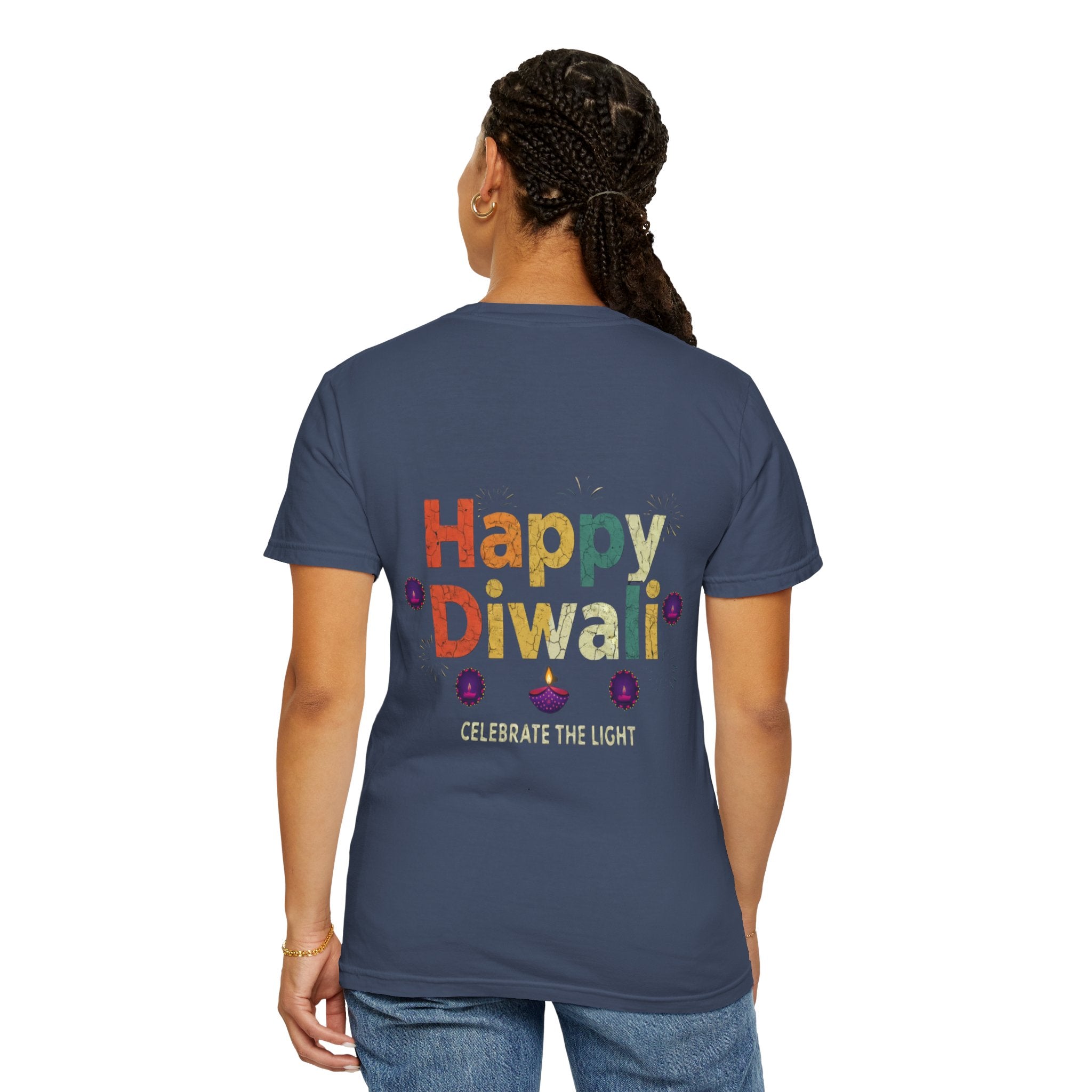Diwali Celebration T-Shirt | Happy Diwali Unisex Garment-Dyed Tee | Festival Apparel Gift