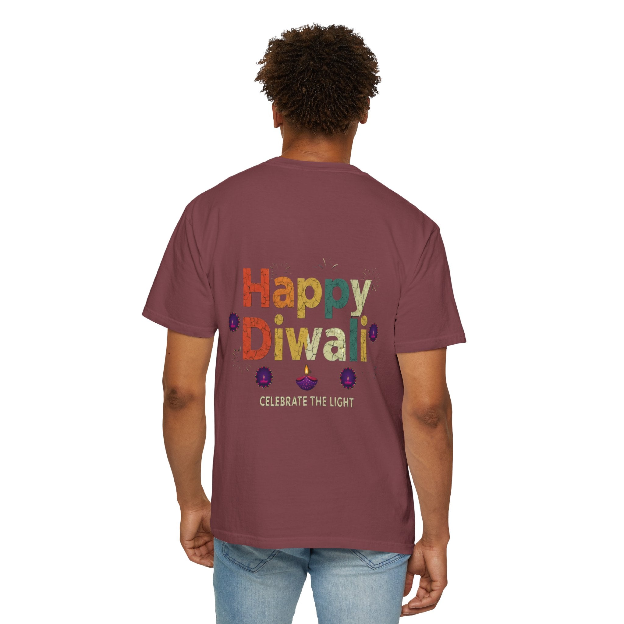 Diwali Celebration T-Shirt | Happy Diwali Unisex Garment-Dyed Tee | Festival Apparel Gift
