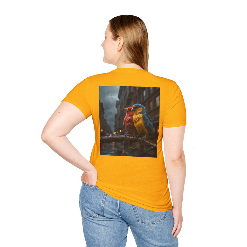 Colorful Parrot Love Tee – Nature Summer Shirt