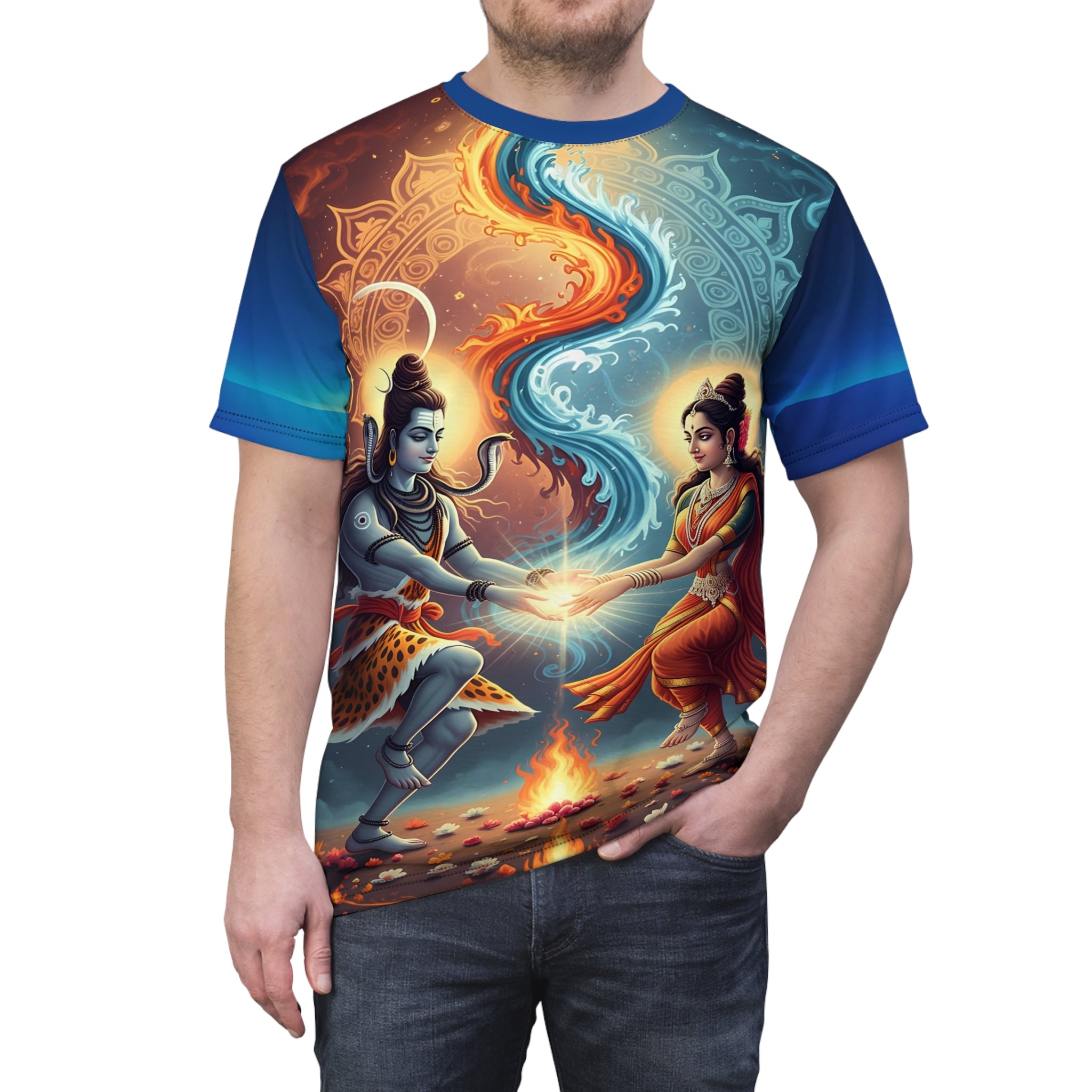 Mythical Dance Spiritual Tee – Festival ShravanMas Wear