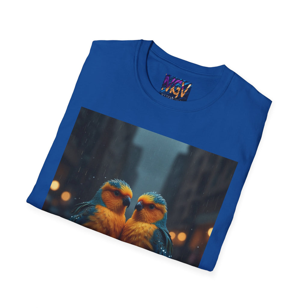Colorful Parrot Love Tee – Nature Summer Shirt