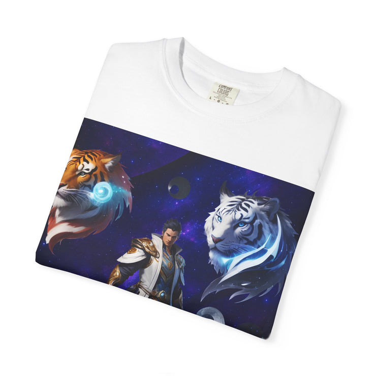 Fantasy-Themed Garment-Dyed Tee – Majestic Creature Shirt