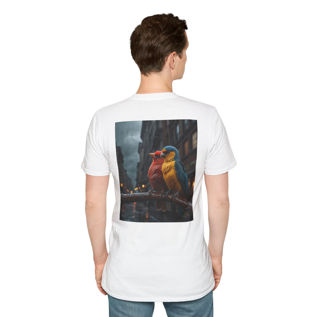 Colorful Parrot Love Tee – Nature Summer Shirt
