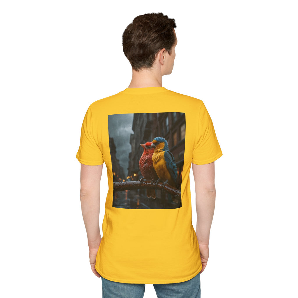 Colorful Parrot Love Tee – Nature Summer Shirt