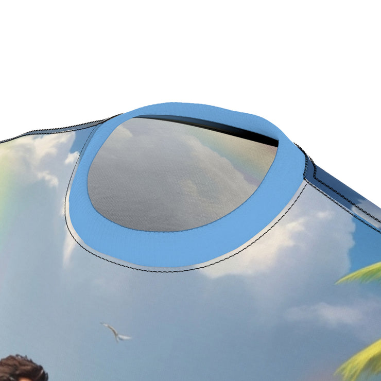 Tropical Romance Beach Tee – Summer Couple Shirt