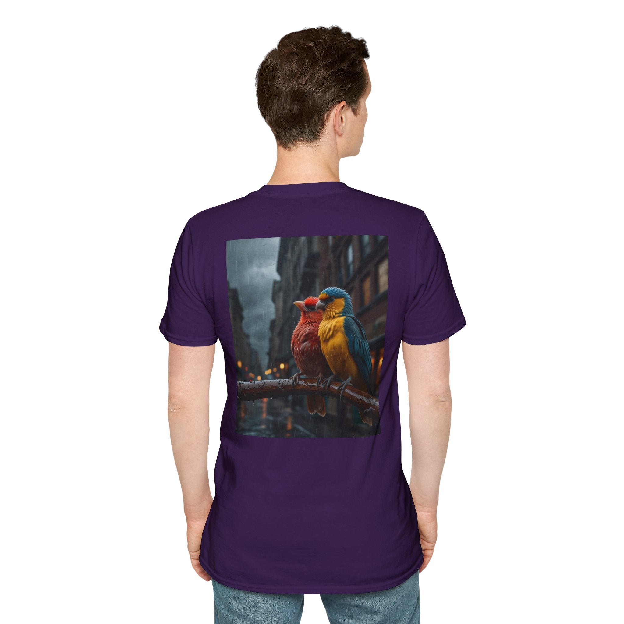 Colorful Parrot Love Tee – Nature Summer Shirt