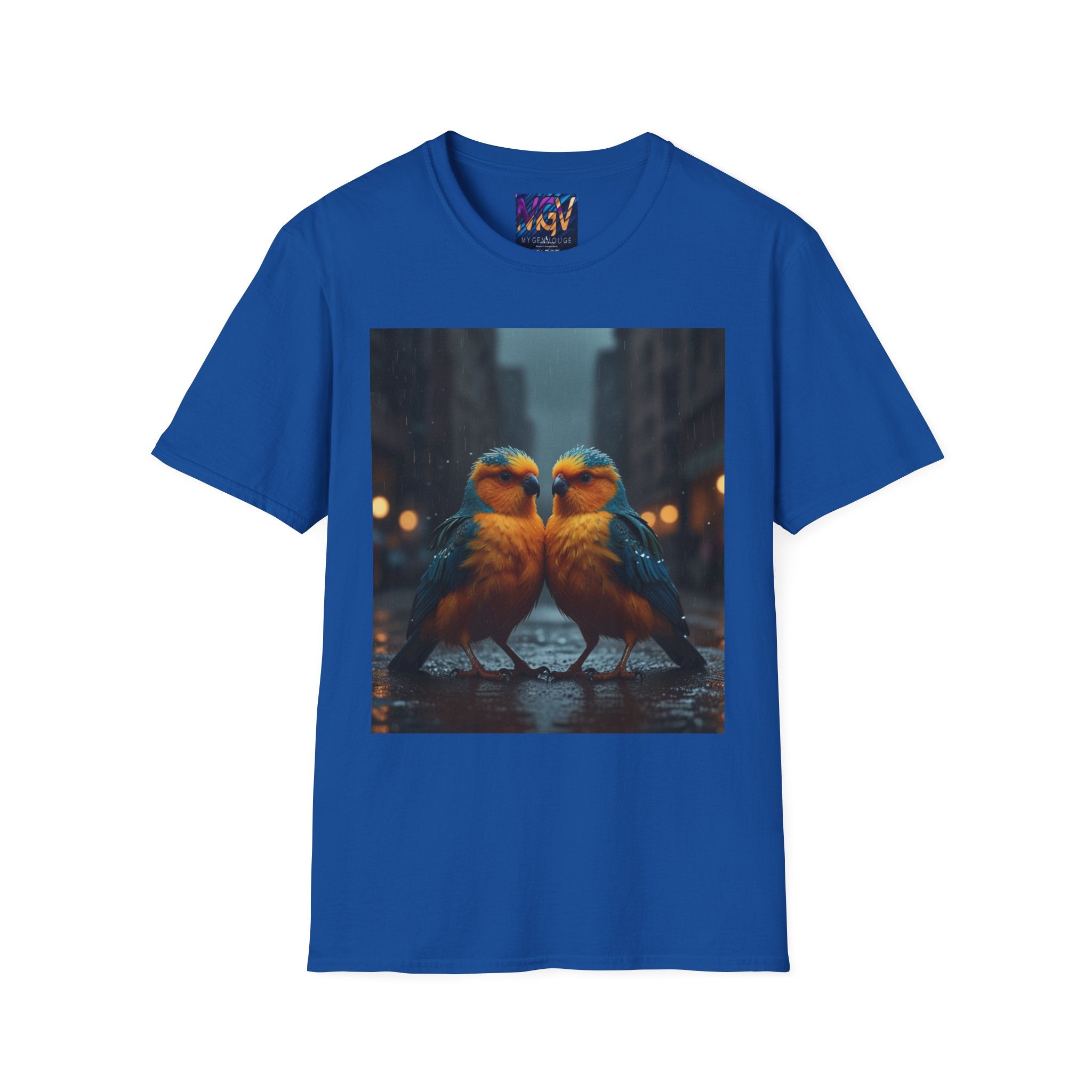 Colorful Parrot Love Tee – Nature Summer Shirt