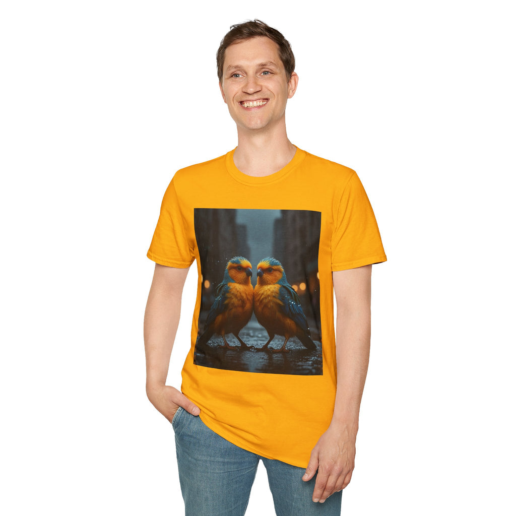 Colorful Parrot Love Tee – Nature Summer Shirt