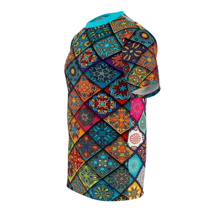 Patterned Unisex Casual Tee