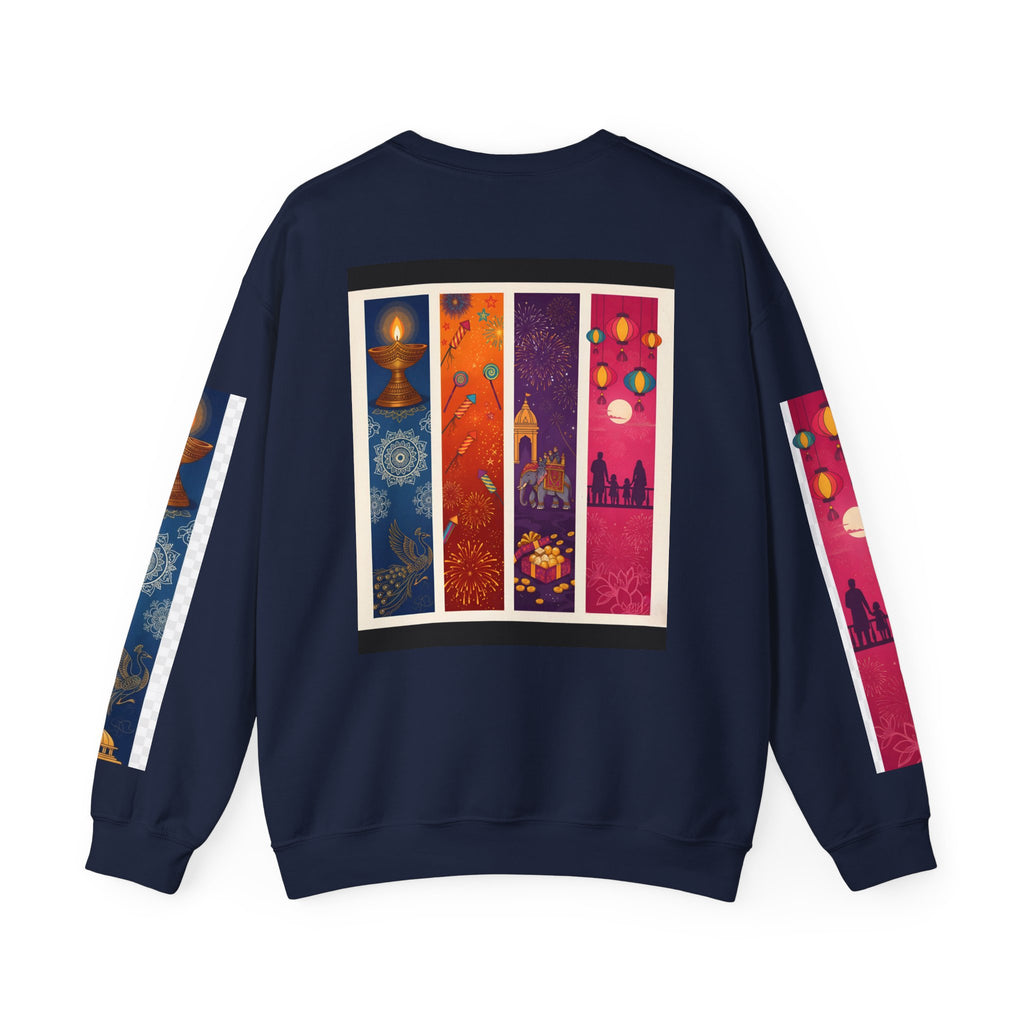Colorful Festival Sweatshirt - Cozy Diwali Apparel.