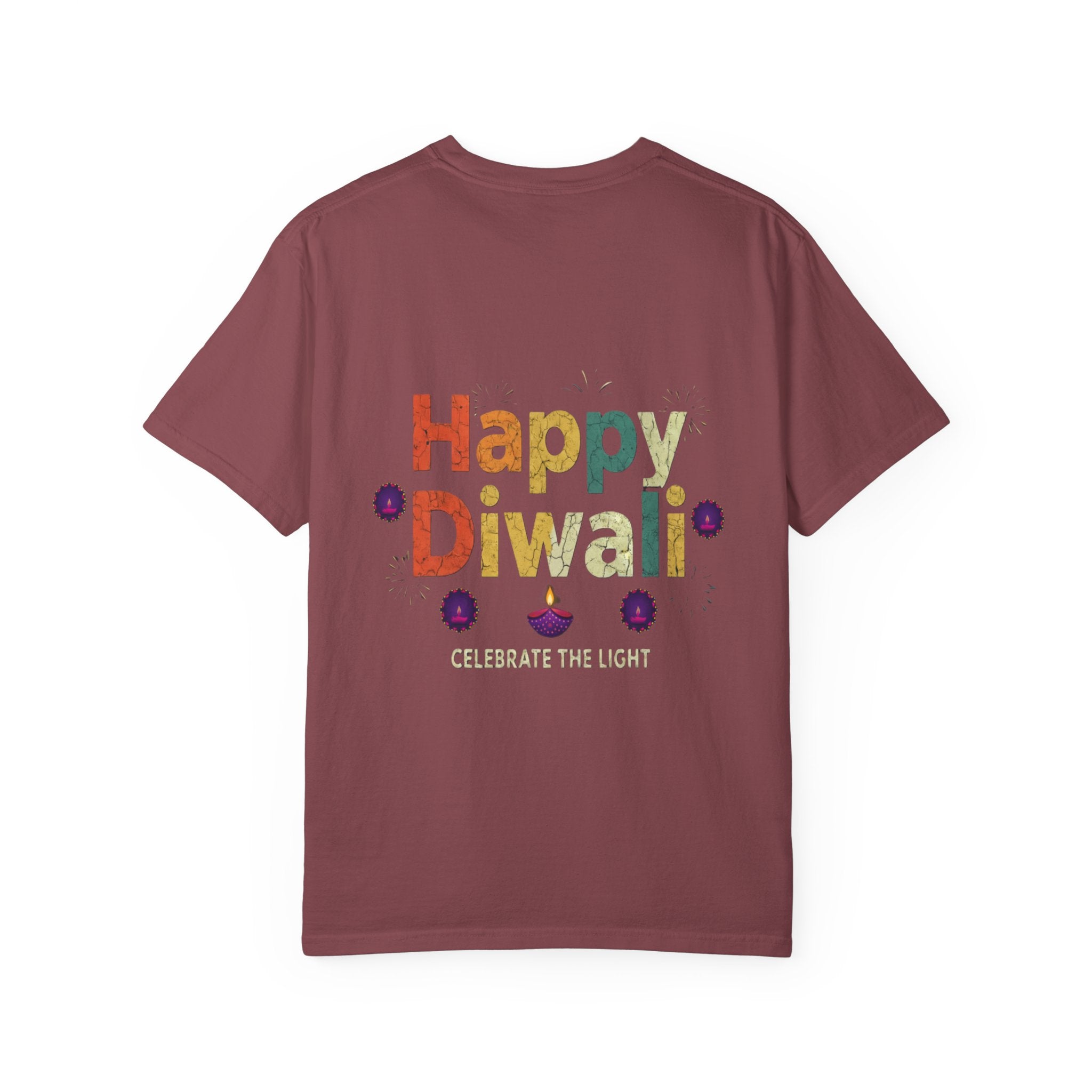 Diwali Celebration T-Shirt | Happy Diwali Unisex Garment-Dyed Tee | Festival Apparel Gift
