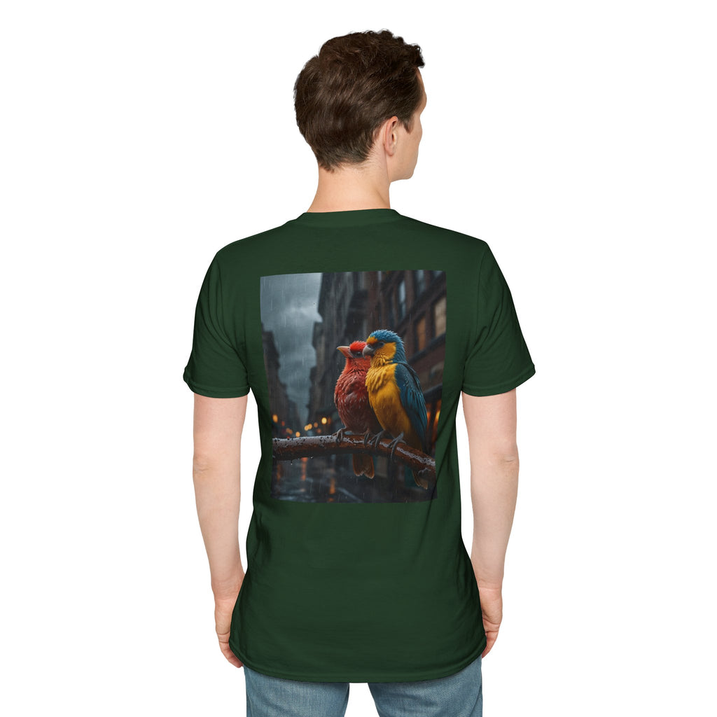 Colorful Parrot Love Tee – Nature Summer Shirt