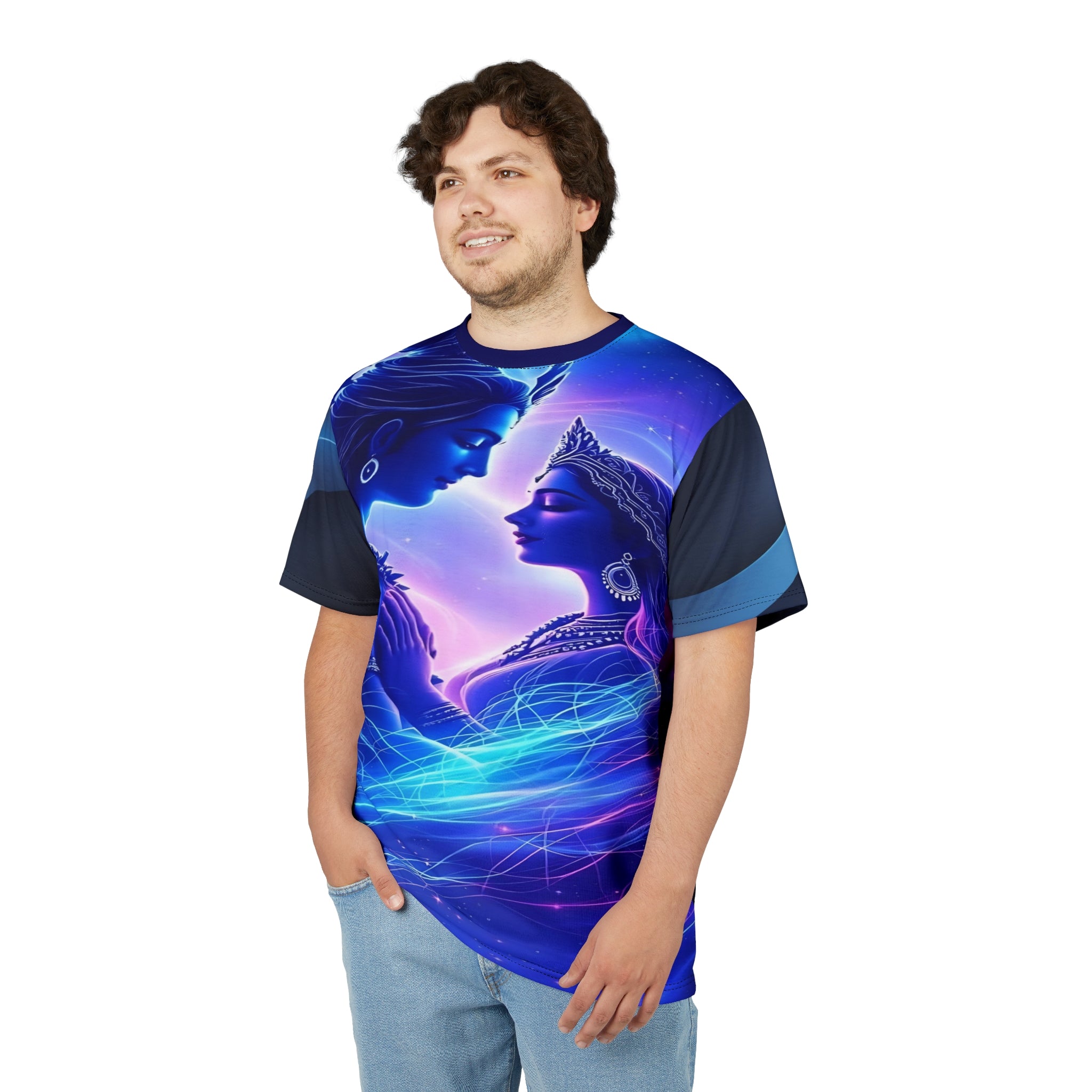 Cosmic Love Shiv & Parvati Tee – Festival Boho Shirt