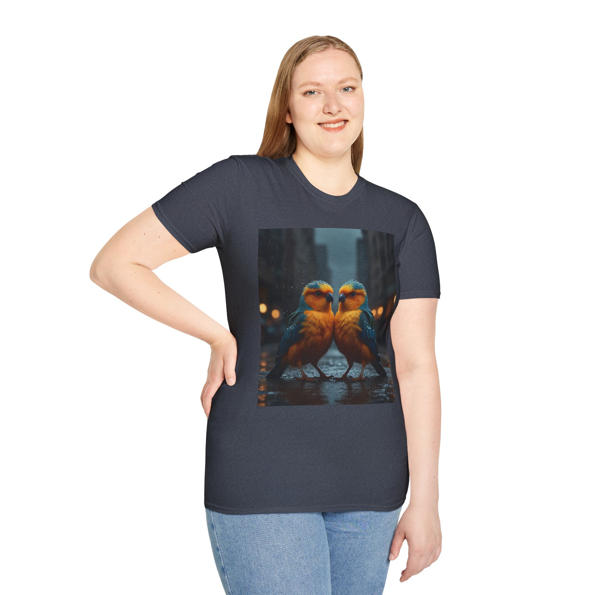 Colorful Parrot Love Tee – Nature Summer Shirt
