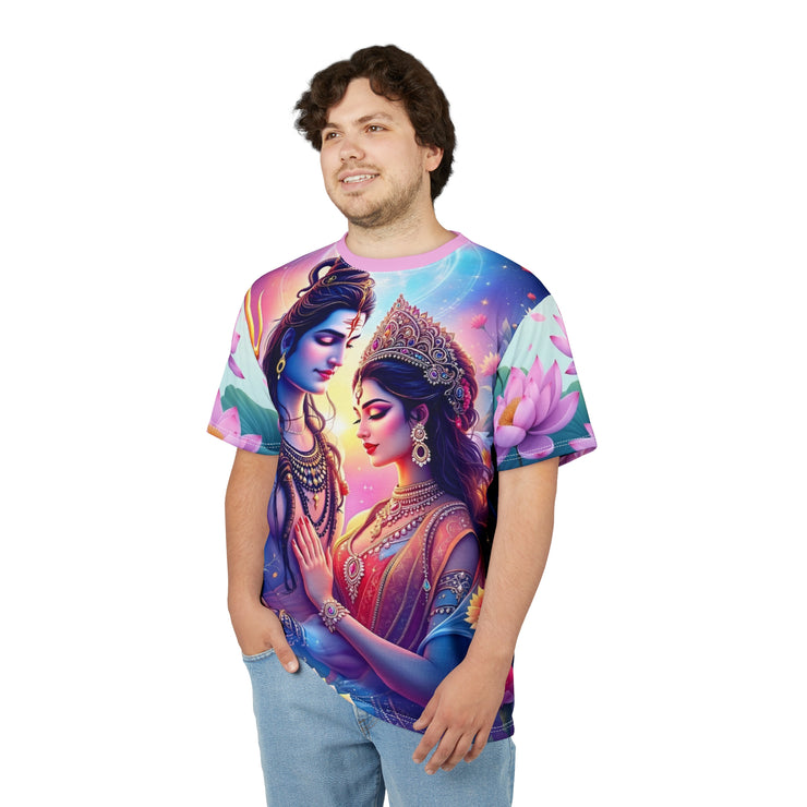 Divine Love Shiv & Parvati Tee – Festival Spiritual Shirt